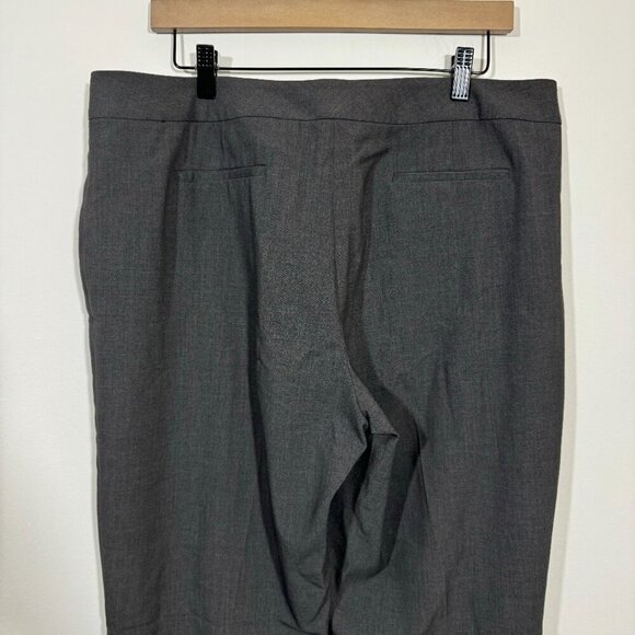 T Tahari Wide Leg Dress Pants Trousers Gray Women's Size 16 Business Siren - Picture 4 of 5